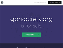 Tablet Screenshot of gbrsociety.org